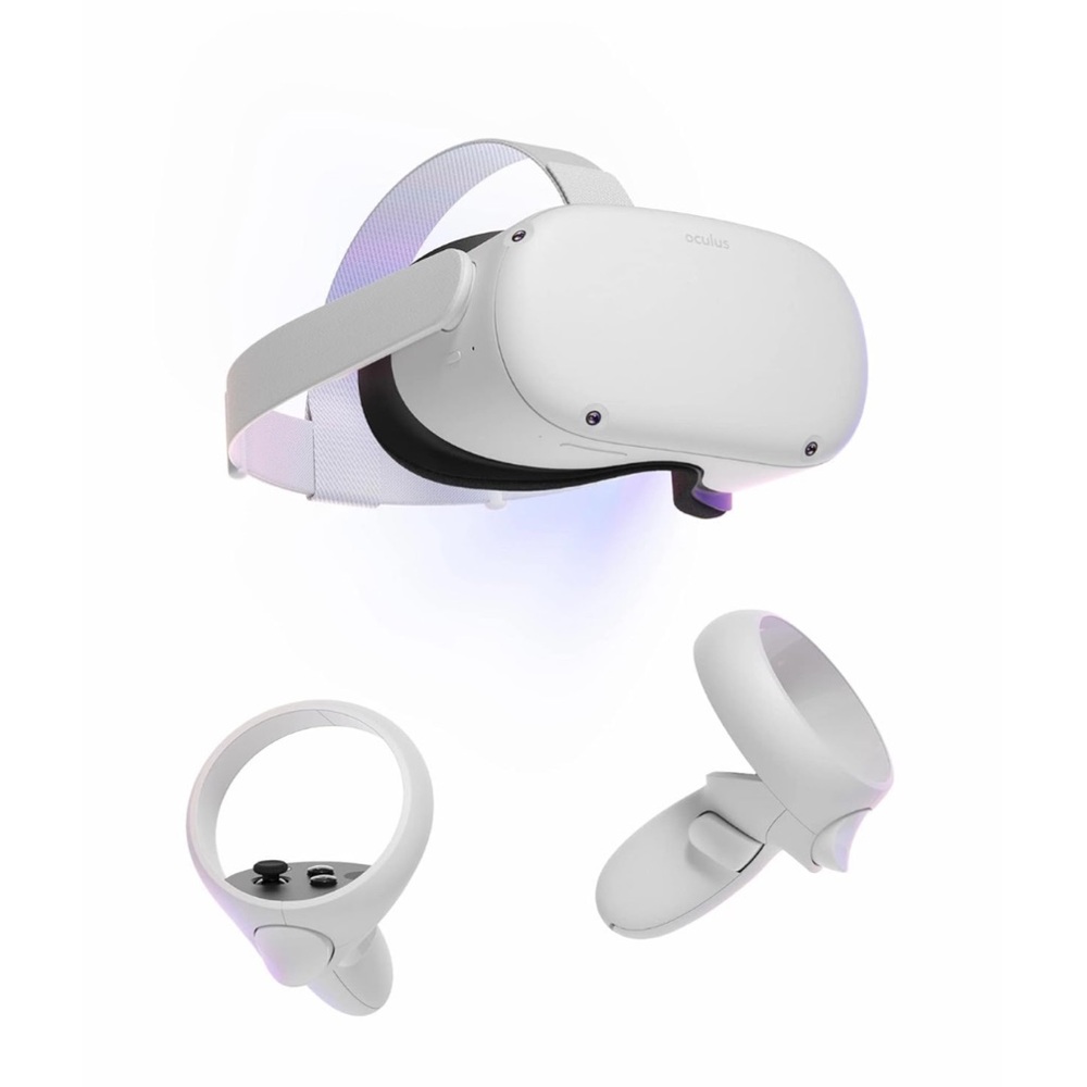 Oculus White VR Headset and Controllers